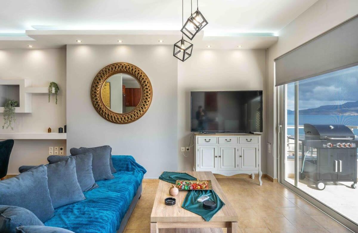 Sitia Panoramic Penthouse - Close To Sandy Beach - Private Parking Exteriér fotografie