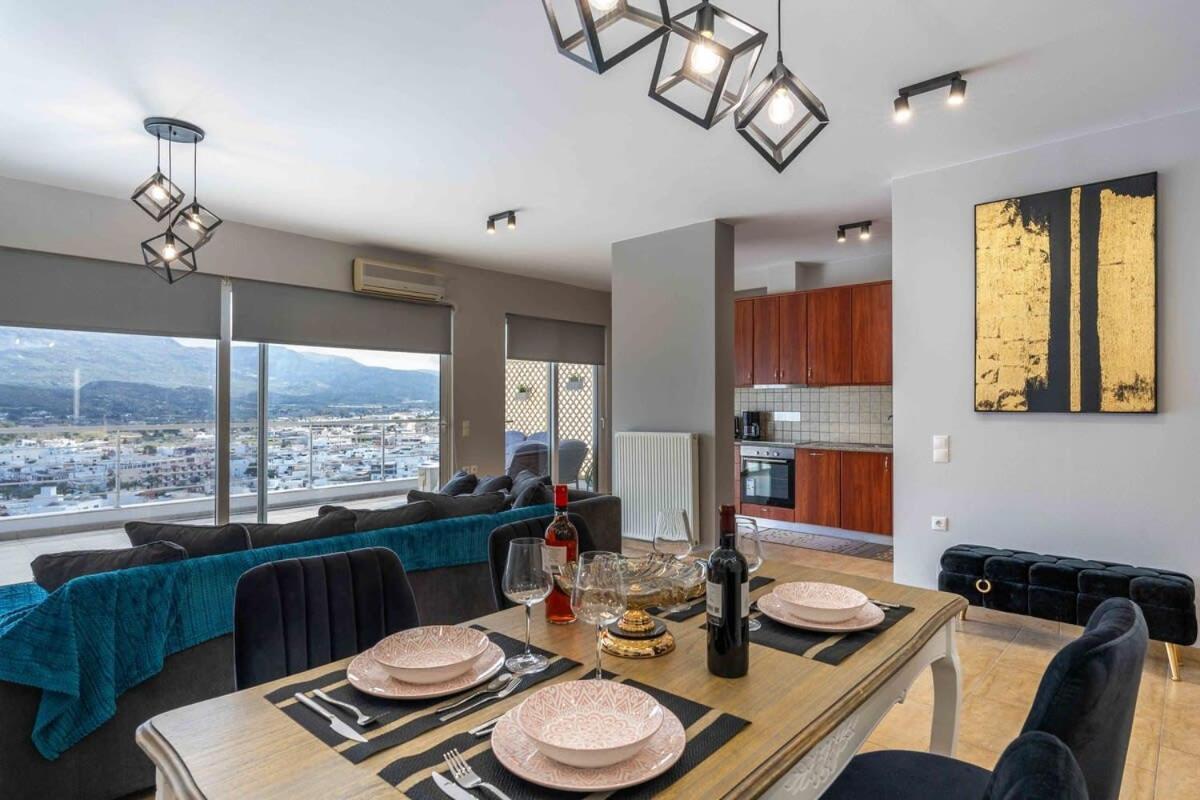 Sitia Panoramic Penthouse - Close To Sandy Beach - Private Parking Exteriér fotografie