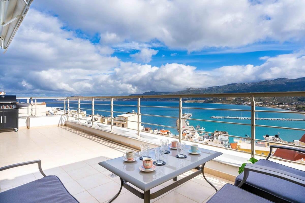 Sitia Panoramic Penthouse - Close To Sandy Beach - Private Parking Exteriér fotografie